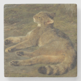 ワイルドキャット(by Rosa Bonheur) ストーンコースター