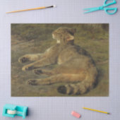 ワイルドキャット(by Rosa Bonheur) 薄葉紙 (クラフト)