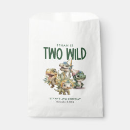 ワイルドキュート恐竜2回目の誕生日パーティー フェイバーバッグ