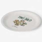 ワイルドキュート恐竜2回目の誕生日パーティー ペーパープレート (アングル)