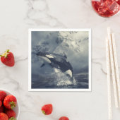 ワイルドキラーホエールジャンプ スタンダードカクテルナプキン (インサイチュ)