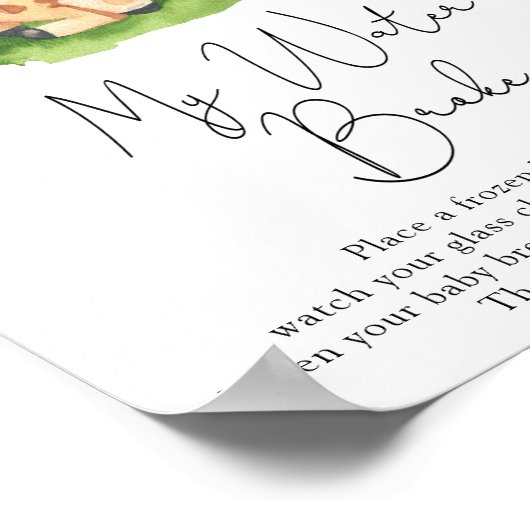 ワイルドキリン – 水はゲームのサインを壊した ポスター (角)