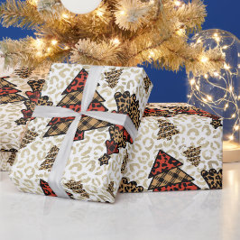 ワイルドクリスマスツリーのラッピングペーパー ラッピングペーパー