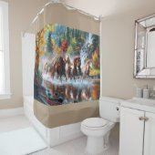 ワイルドクリーク走 シャワーカーテン (インサイチュ)