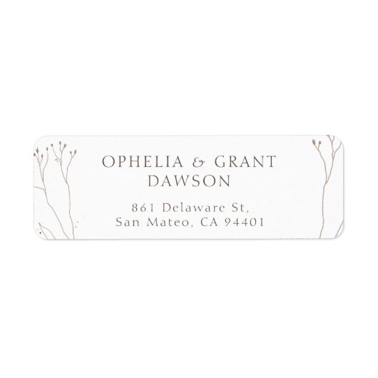 ワイルドグラス30差出人住所ラベル/シート ラベル (正面)