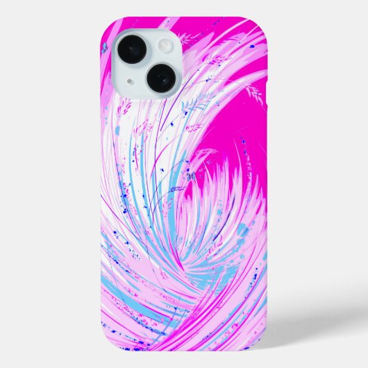 ワイルドグラス&蝶iPhone 15ケース Case-Mate iPhoneケース (裏面)