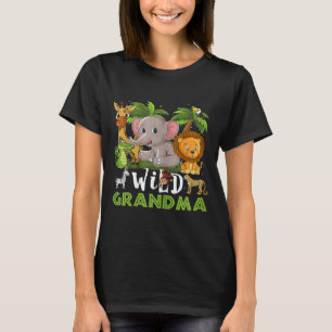 ワイルドグランマジャングルサファリ動物園テーマ Tシャツ
