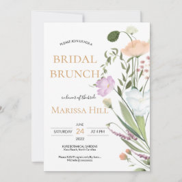 ワイルドグリーンの ブライダルシャワー ブランチ  招待状