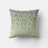 ワイルドグリーンゼブラ印刷 クッション (裏面)
