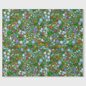 ワイルドグリーンフィールド開花 ラッピングペーパー (フラット)
