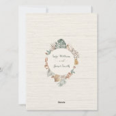 ワイルドグリーン結婚式招待状 シーズンカード (裏面)