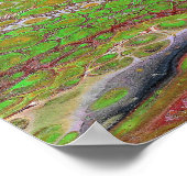 ワイルドグリーン マロン アートプリント ポスター (角)