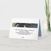 ワイルドグレースタリオンハ保護ーズの名刺 サンキューカード (裏面)