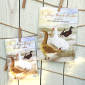 ワイルドゲーゼ、会社のロゴホリデークリスマスカード カード