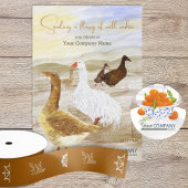 ワイルドゲーゼ、会社のロゴホリデークリスマスカード カード