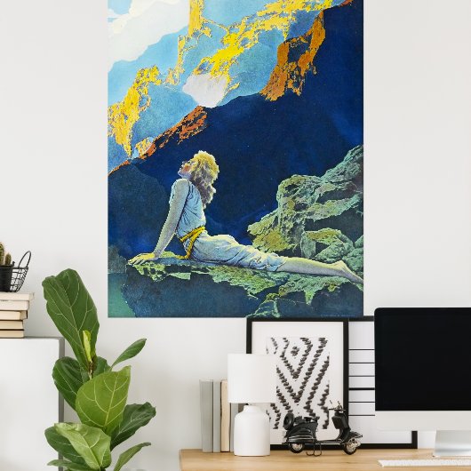 ワイルドゲーゼ、Maxfield Parrish ポスター (ホームオフィス)