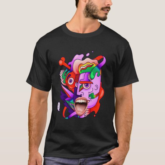 ワイルドコア衣料美的黄金のシーンゴシックGru Tシャツ (正面)