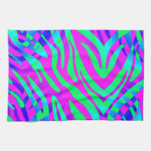 ワイルドサイドで、抽象芸術カラフルゼブラ印刷