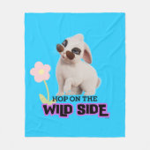 ワイルドサイドに飛ぶ フリースブランケット (正面)