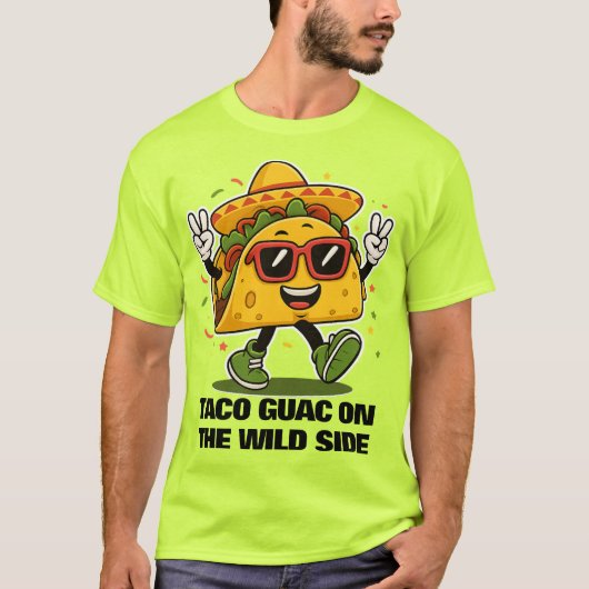 ワイルドサイドのタコスアボカド Tシャツ (正面)