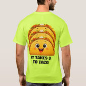 ワイルドサイドのタコスアボカド Tシャツ (裏面)