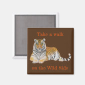 ワイルドサイドタイガーで歩く マグネット (正面/裏面)