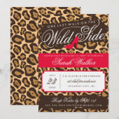 ワイルドサイド ブラコン ご招待 (赤) 招待状 (正面/裏面)