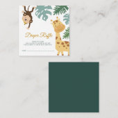 ワイルドサファリおむつラッフルチケットカード エンクロージャーカード (正面/裏面)