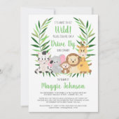 ワイルドサファリのベビーシャワーをゲットしよう 招待状 (正面)