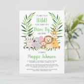 ワイルドサファリのベビーシャワーをゲットしよう 招待状 (スタンド正面)