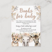 ワイルドサファリの女の子の本ベビーエンクロージャカード エンクロージャーカード (正面)