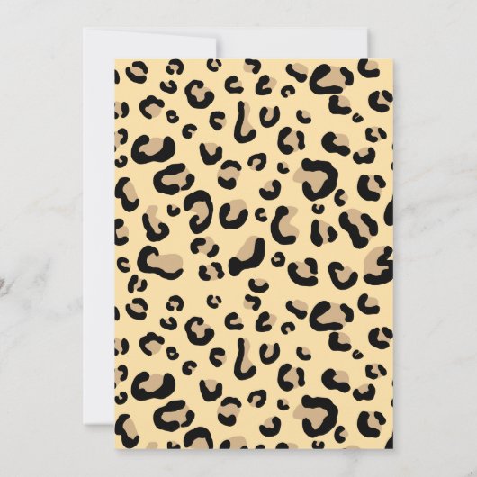 ワイルドサファリアドベンチャーが赤ちゃんシャワーを待つ 招待状 (裏面)