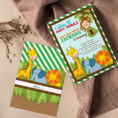 ワイルドサファリアドベンチャーバースデーにしよう 招待状