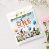 ワイルドサファリアニマルズバースデーパーティー フェイバーバッグ (封をした状態)