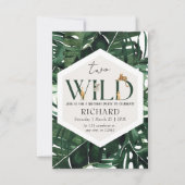 ワイルドサファリアニマルズバースデーパーティー 招待状 (正面)