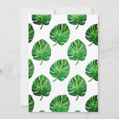 ワイルドサファリアニマルズベビーシャワー招待状 招待状 (裏面)