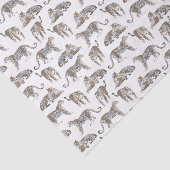 ワイルドサファリジャングルヒョウパターン(の模様が)ある 薄葉紙 (詳細)