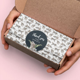 ワイルドサファリジャングルヒョウパターン（の模様が）ある 薄葉紙