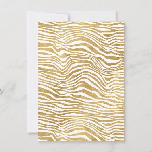 ワイルドサファリジャングル誕生日サンキューカード 招待状 (裏面)