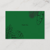 ワイルドサファリチータテラコッタブックスベビー エンクロージャーカード (裏面)