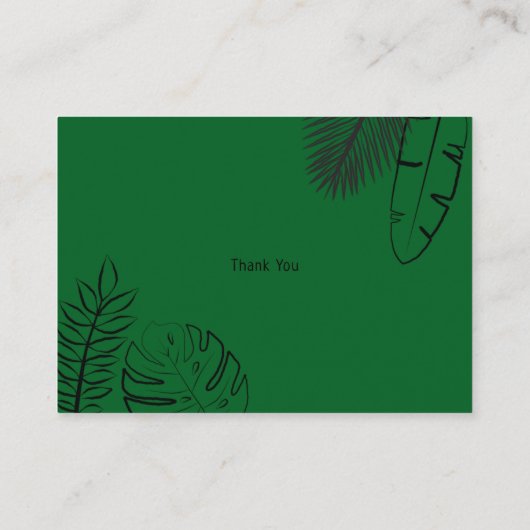 ワイルドサファリチータテラコッタブックスベビー エンクロージャーカード (裏面)