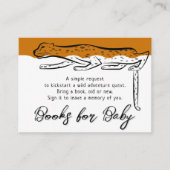 ワイルドサファリチータテラコッタブックスベビー エンクロージャーカード (正面)