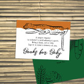 ワイルドサファリチータテラコッタブックスベビー エンクロージャーカード