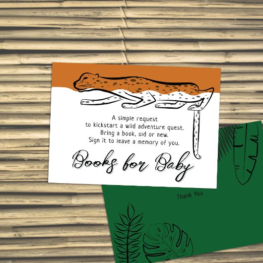 ワイルドサファリチータテラコッタブックスベビー エンクロージャーカード