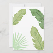 ワイルドサファリテーマ誕生日パーティー 招待状 (裏面)