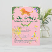 ワイルドサファリバースデーパーティー メニュー (スタンド正面)