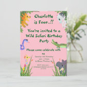 ワイルドサファリバースデーパーティー 招待状 (スタンド正面)