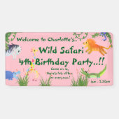 ワイルドサファリバースデーパーティー 横断幕 (横)