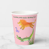 ワイルドサファリバースデーパーティー 紙コップ (裏面)