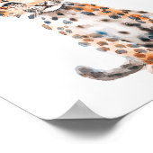 ワイルドサファリパーティーヒョウ動物誕生日 ポスター (角)